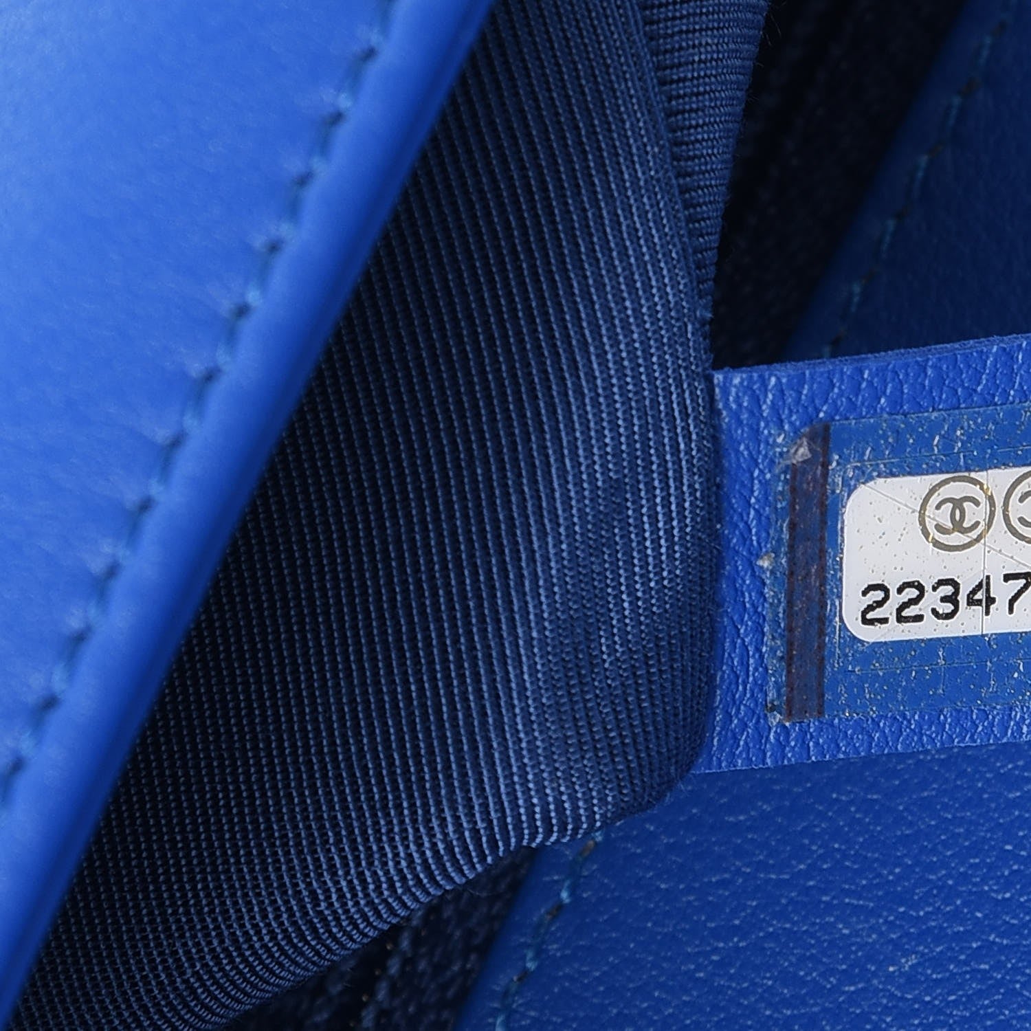 Chanel Calfskin Chevron Quilted New Medium Boy Flap Bright Blue 7 of 8