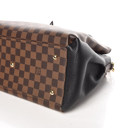 Louis Vuitton Cuir Taurillon Damier Ebene Normandy Black 6 of 9