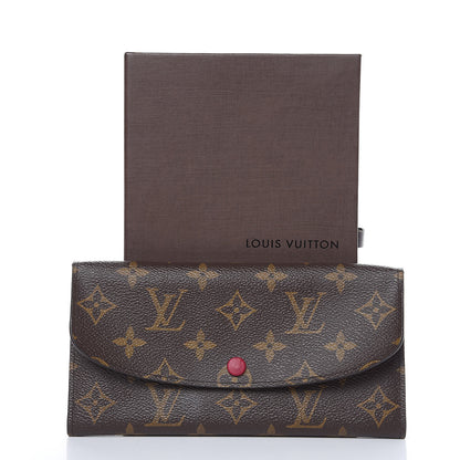 Louis Vuitton Monogram Emilie Wallet Fuchsia 9 of 9