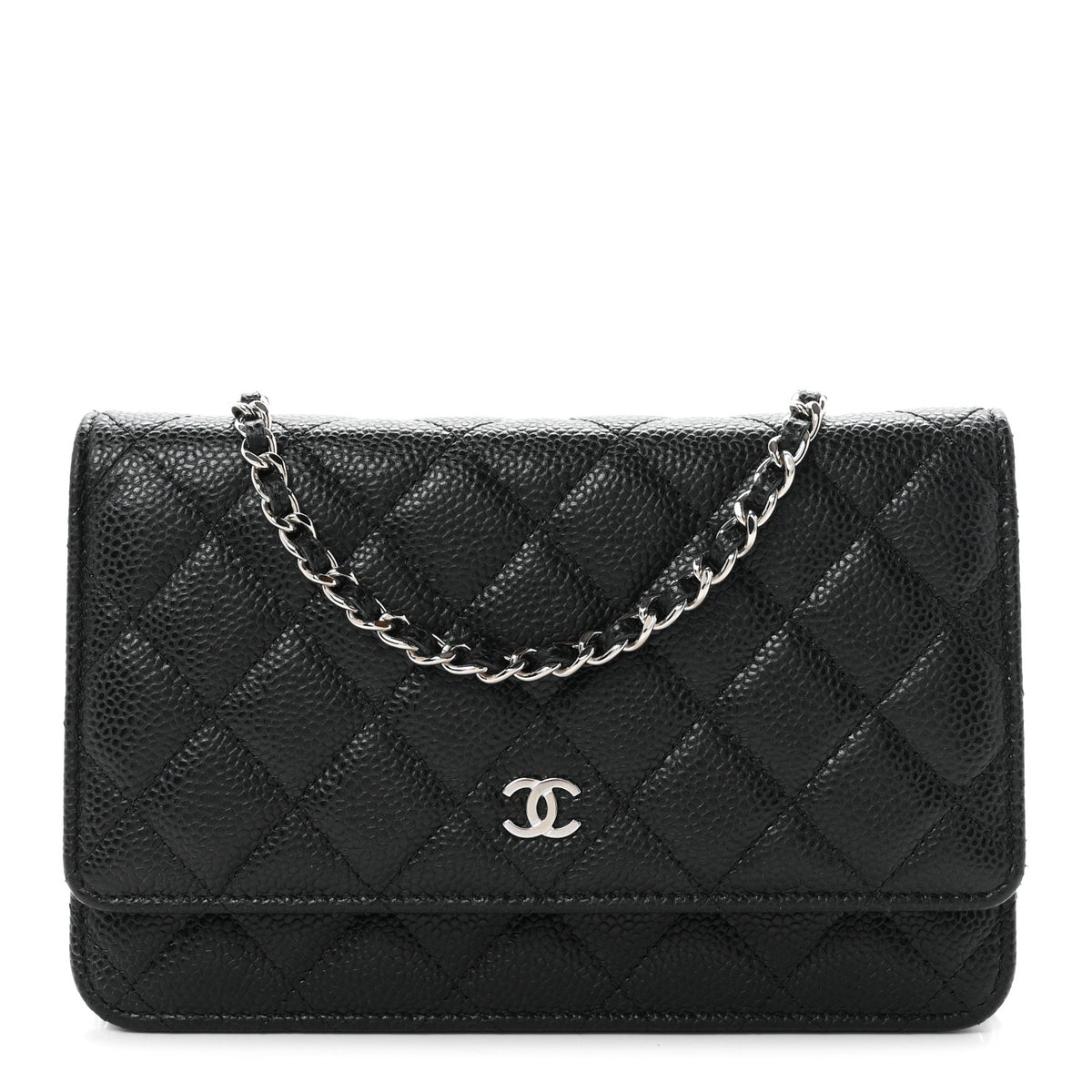 Chanel Caviar Quilted Wallet on Chain WOC Black 1 of 12