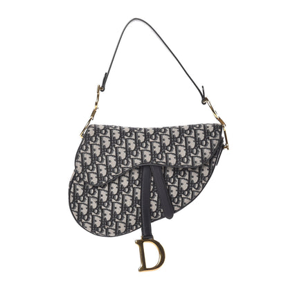 Christian Dior Oblique Saddle Bag Blue 1 of 11