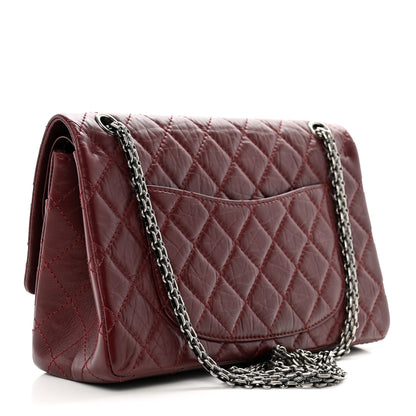 Chanel Aged Calfskin Quilted 2.55 Reissue 226 Flap Dark Burgundy 3 of 10