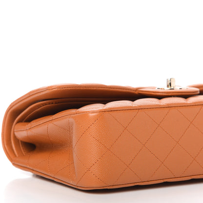 Chanel Caviar Quilted Medium Double Flap Light Brown 6 of 11