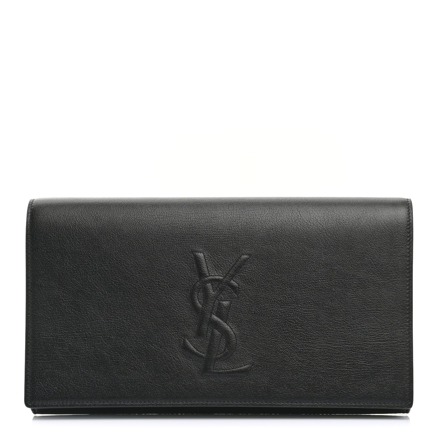 Calfskin Monogram Large Belle De Jour Clutch Black