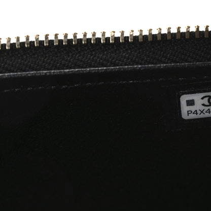 Chanel Lambskin Enamel Quilted Roller Skate Small Vanity Case With Chain Black 8 of 11