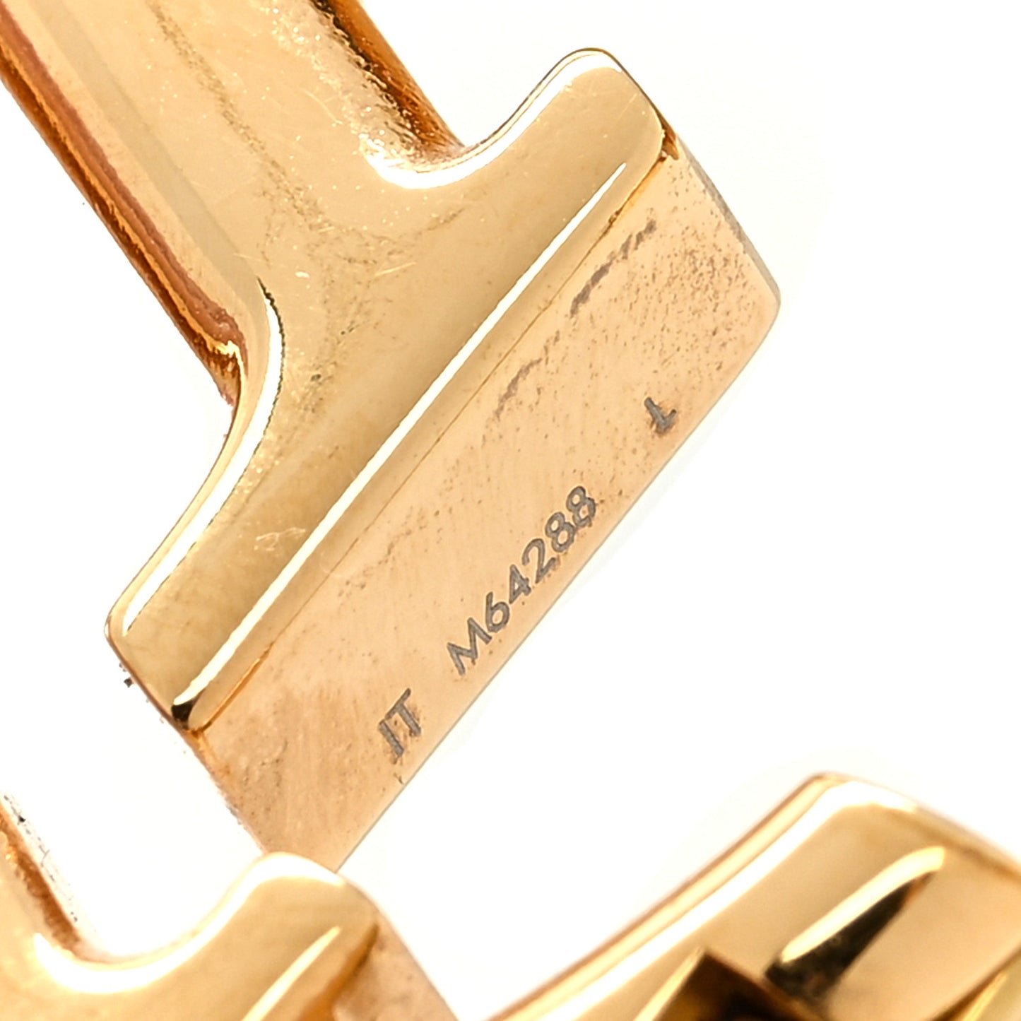 Metal Louise Hoop Earrings Gold
