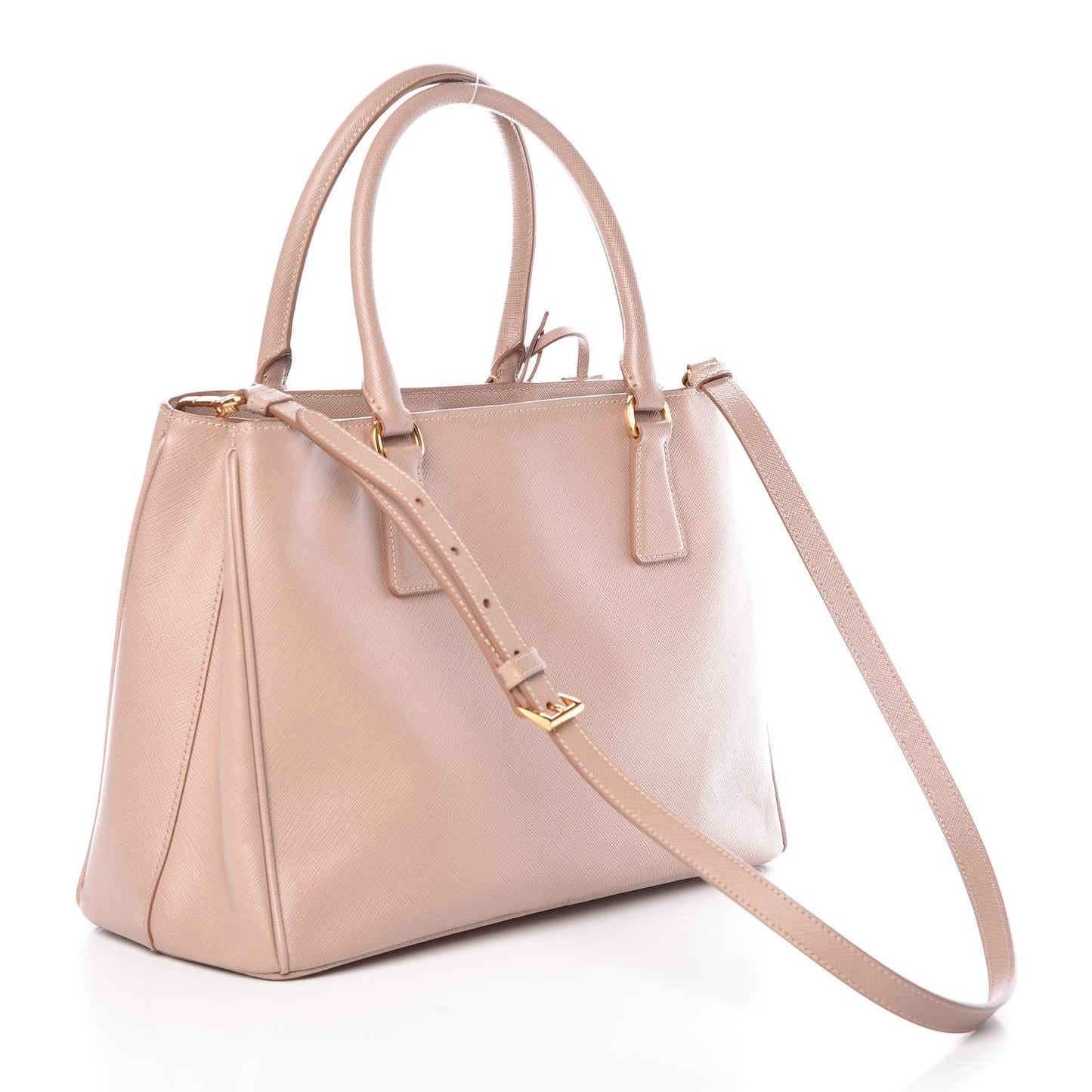 Saffiano Lux Medium Tote Cammeo