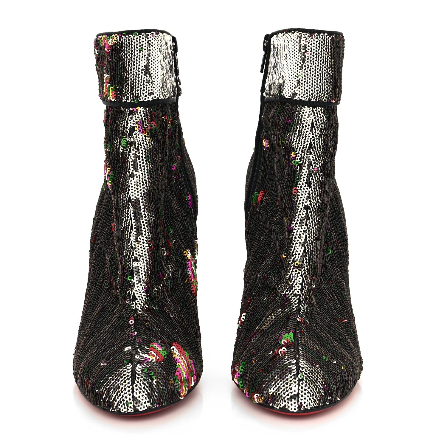Christian Louboutin Paillettes Moulamax 100 Booties 38 Multicolor 2 of 6