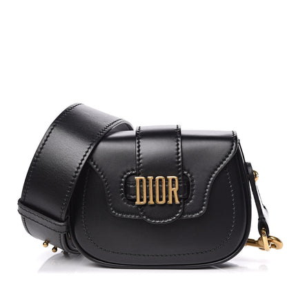 Christian Dior Calfskin Mini D Fence Saddle Bag Black 1 of 12