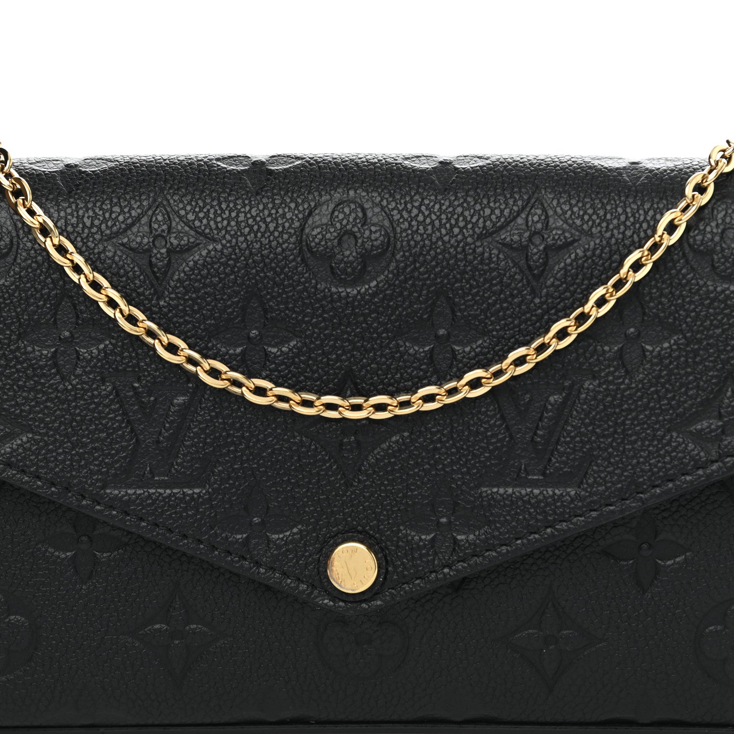 Louis Vuitton Empreinte Pochette Felicie Chain Wallet Black 7 of 8