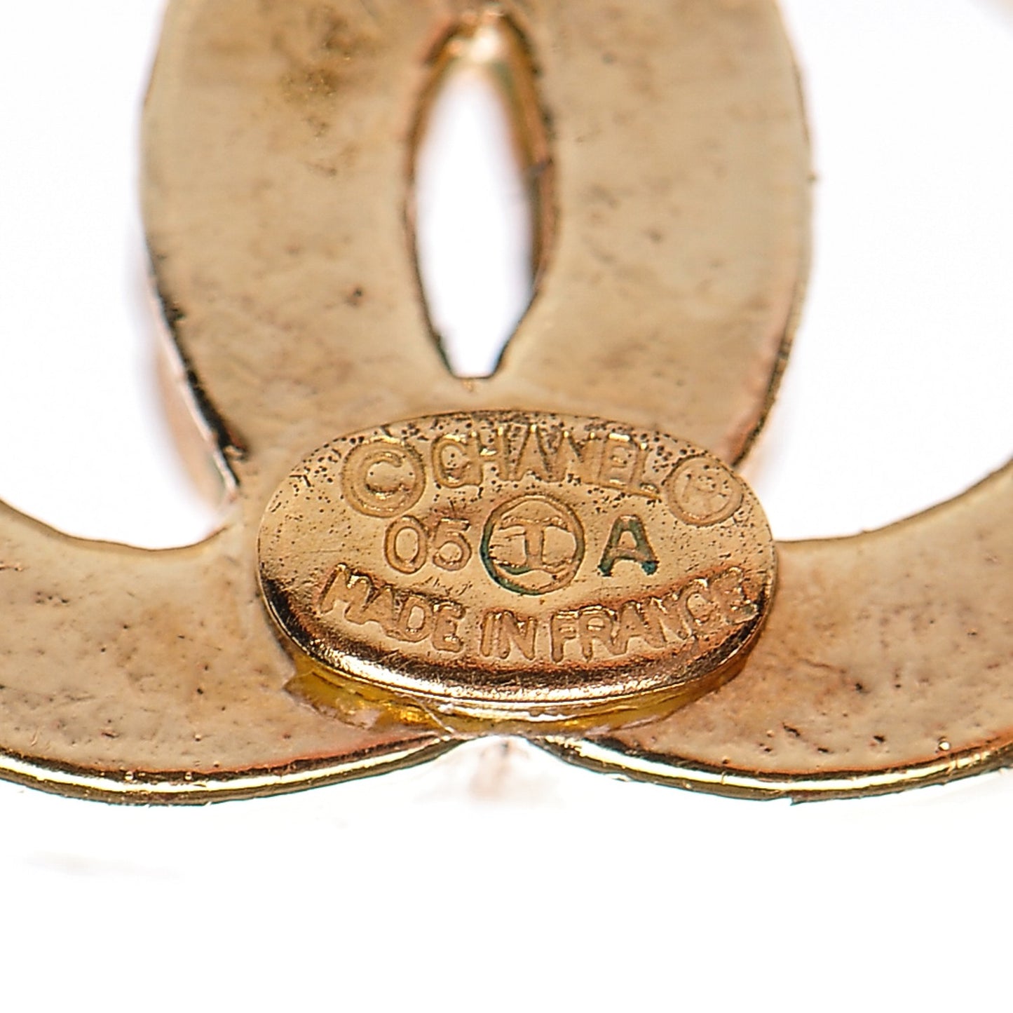 Crystal CC Earrings Gold