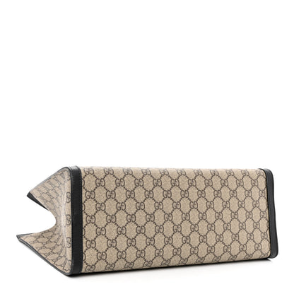 Gucci GG Supreme Monogram Medium Padlock Tote Black 4 of 10