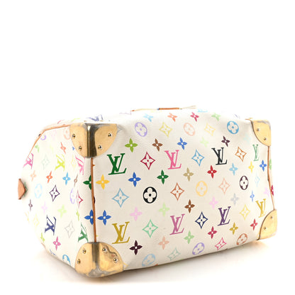 Louis Vuitton Monogram Multicolor Speedy 30 White 4 of 9