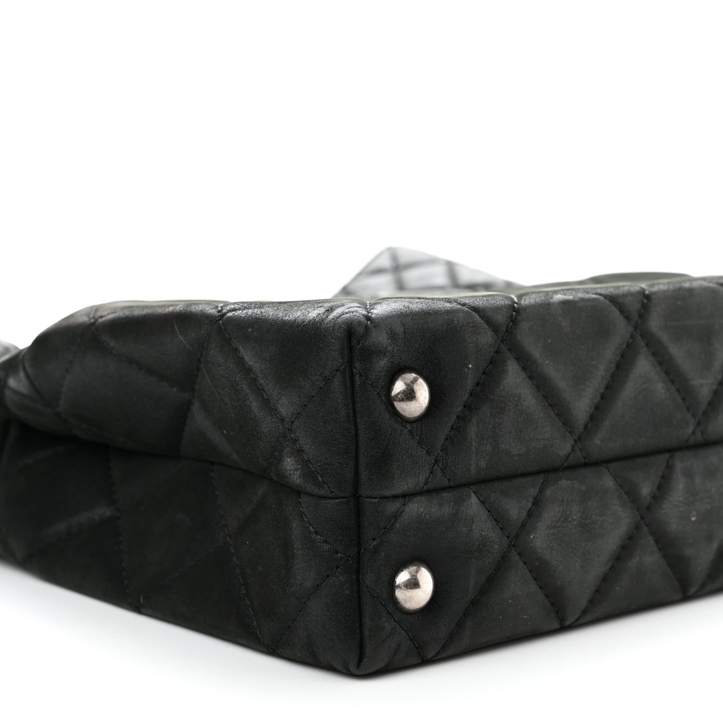 Iridescent Calfskin Quilted Reissue 2.55 Tote Black