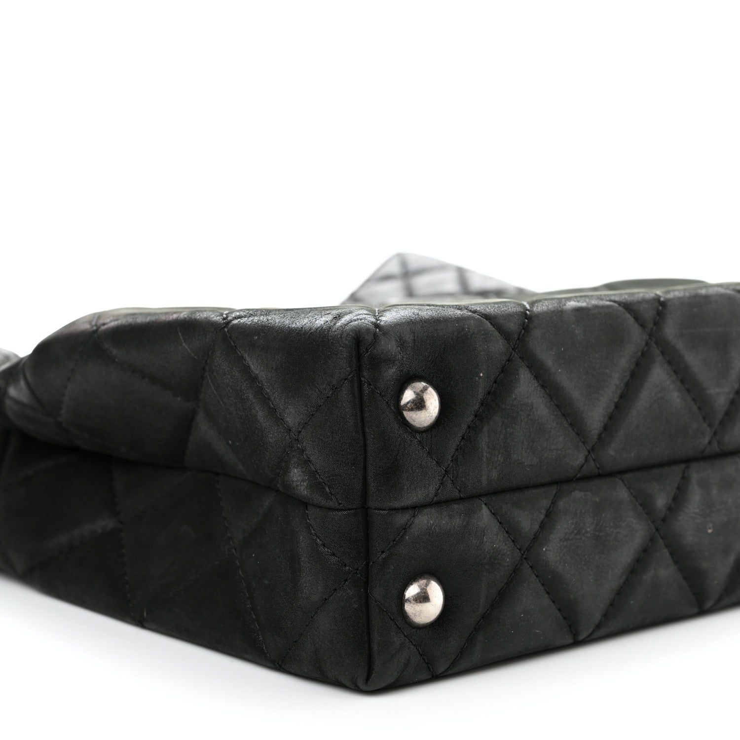 Chanel Iridescent Calfskin Quilted Reissue 2.55 Tote Black 9 of 10