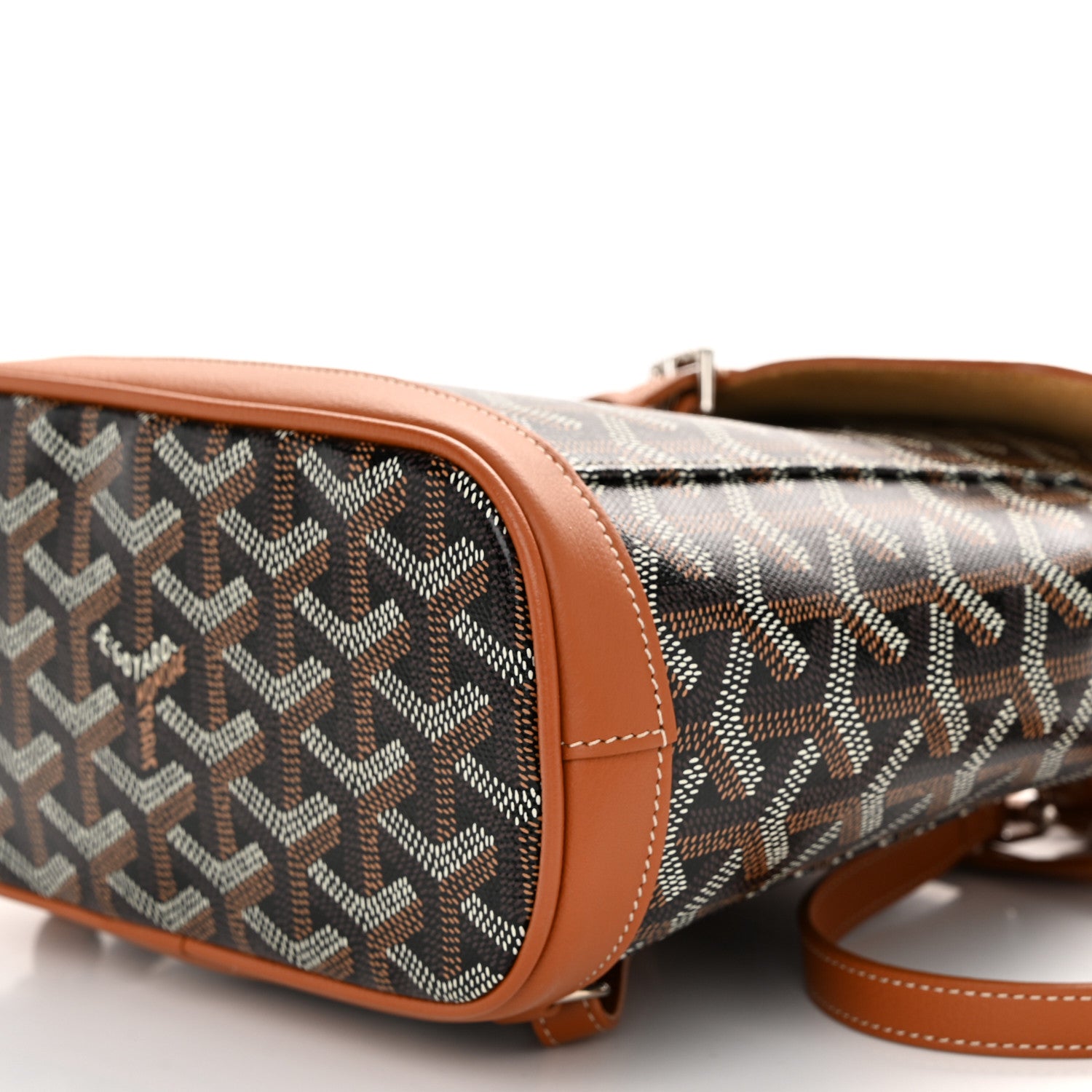 Goyard Goyardine Calfskin Mini Alpin Backpack Black Gold 9 of 9