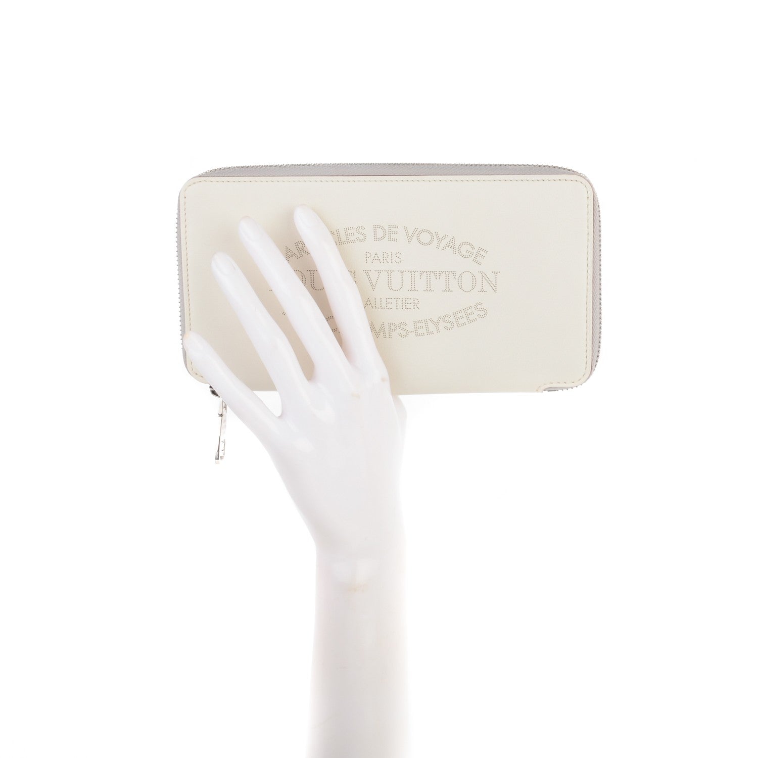 Louis Vuitton Veau Soie Iena Wallet White 2 of 7