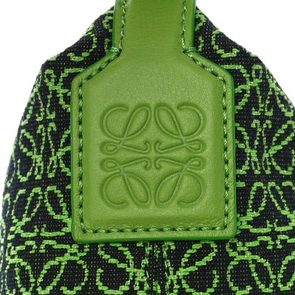 Loewe Jacquard Anagram Calfskin Small Cubi Bag Apple Green 8 of 11