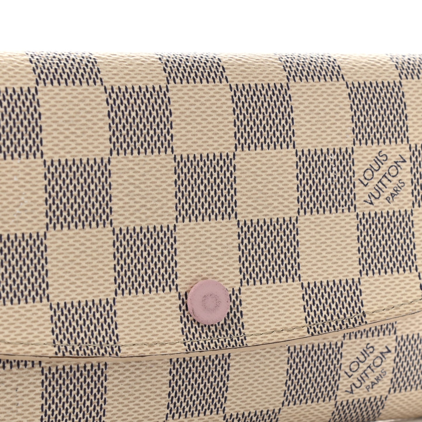 Damier Azur Emilie Wallet Rose Ballerine