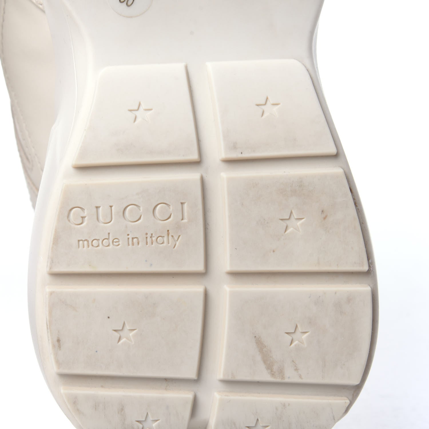 Gucci Calfskin Hawaii Print Womens Rhyton Sneakers 36 Ivory 10 of 13