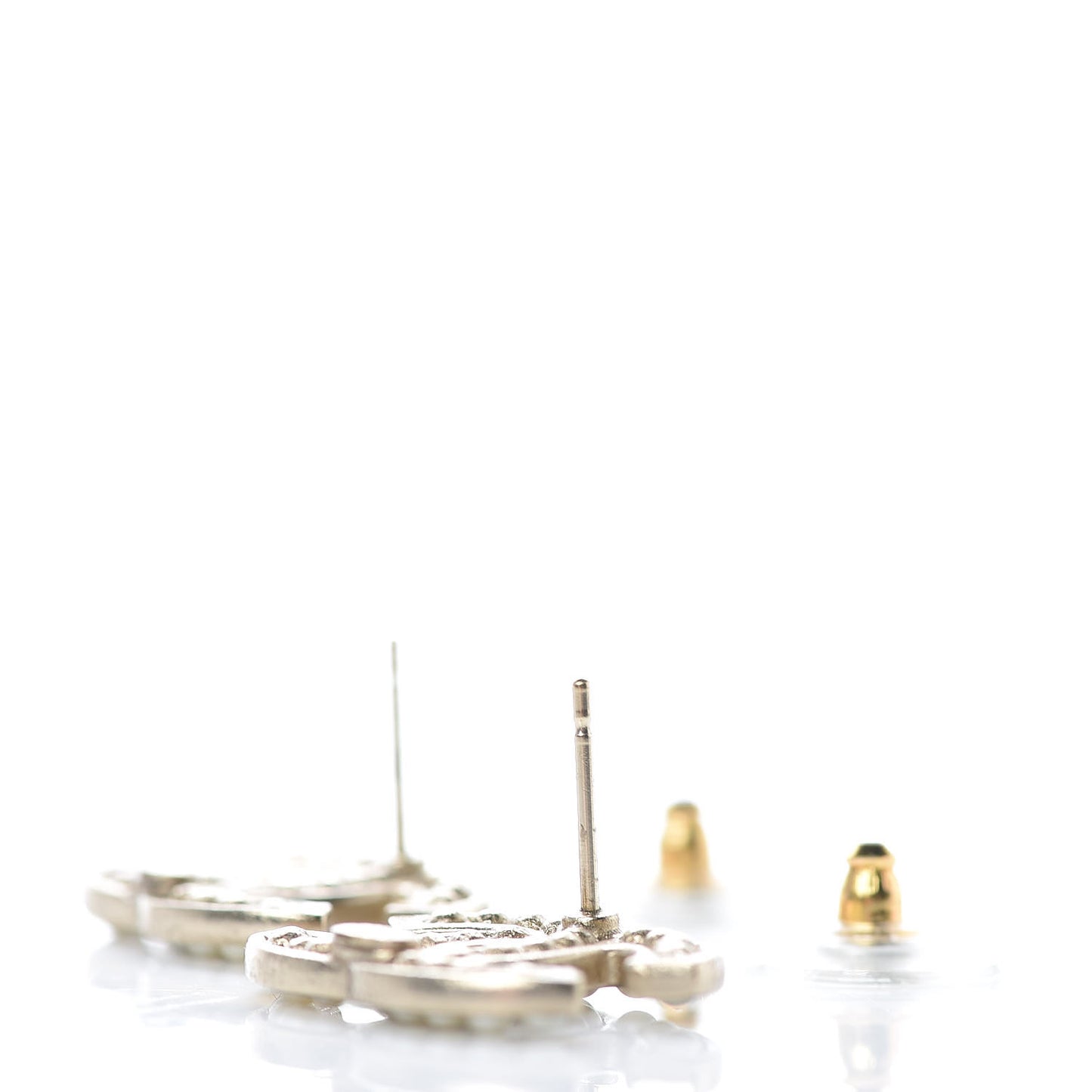 Pearl CC Earrings Light Gold