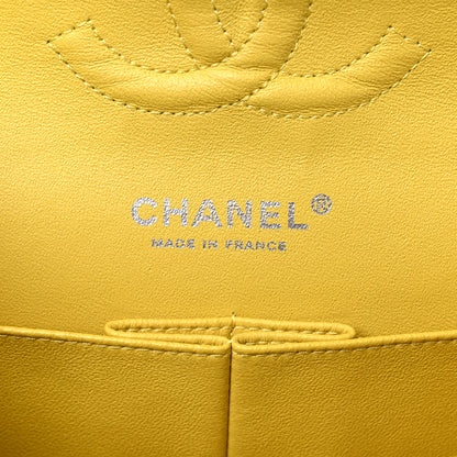 Chanel Lambskin Quilted Medium Double Flap Yellow 6 of 14