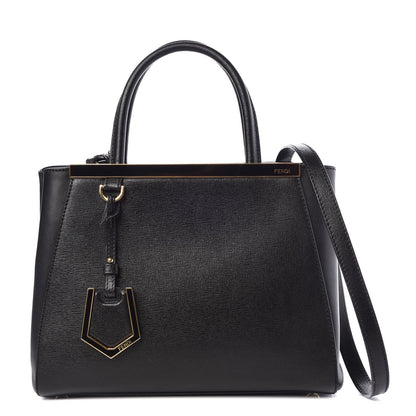 Fendi Vitello Elite Petite 2Jours Tote Black 1 of 7