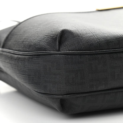 Fendi Zucchino Spalmati Vitello Messenger Bag Black 8 of 10