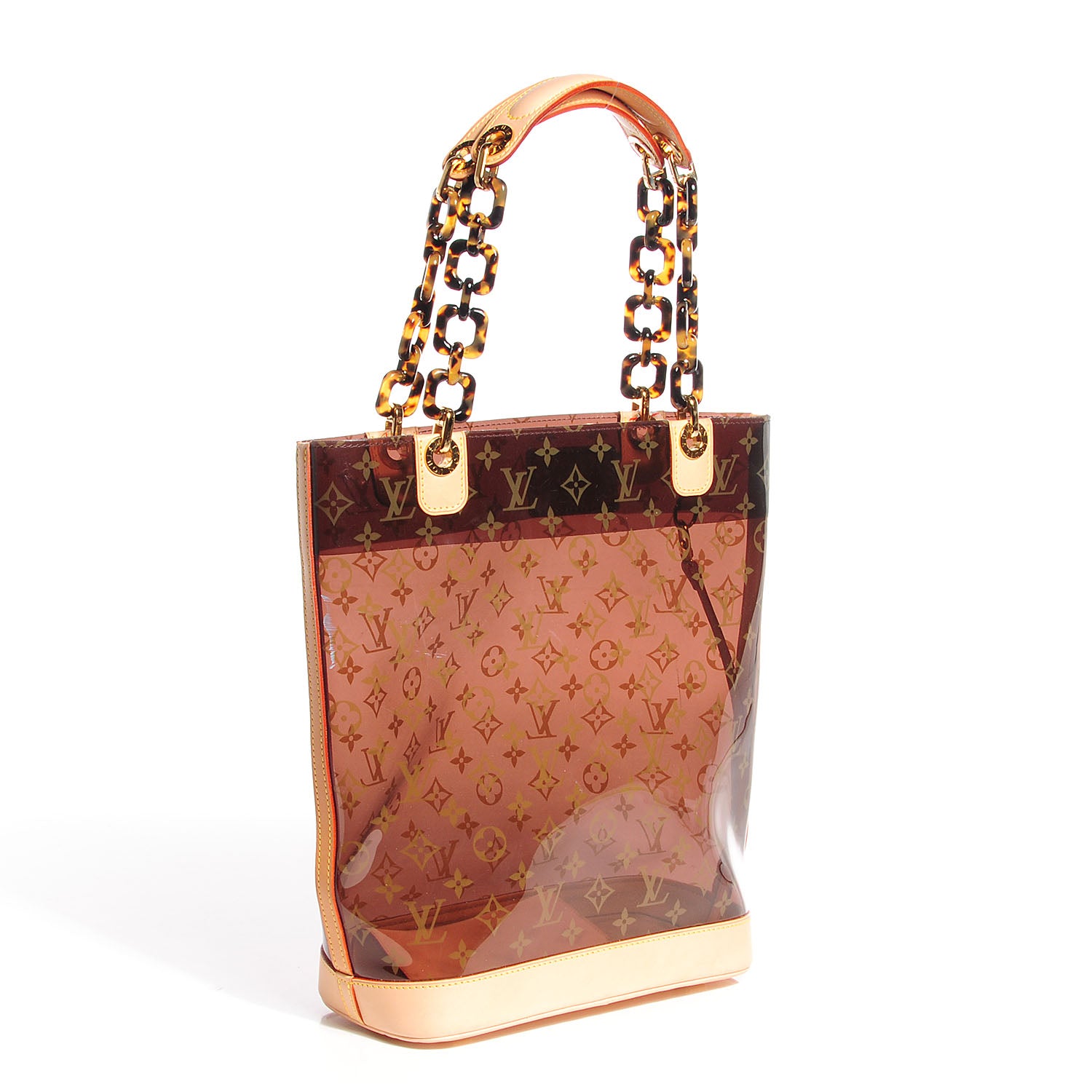 Louis Vuitton Vinyl Cabas Sac Ambre MM 3 of 8