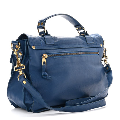 Proenza Schouler Lambskin Medium PS1 Satchel Blue 2 of 14