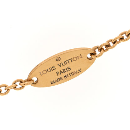Louis Vuitton Metal L to V Necklace Gold Silver 6 of 8