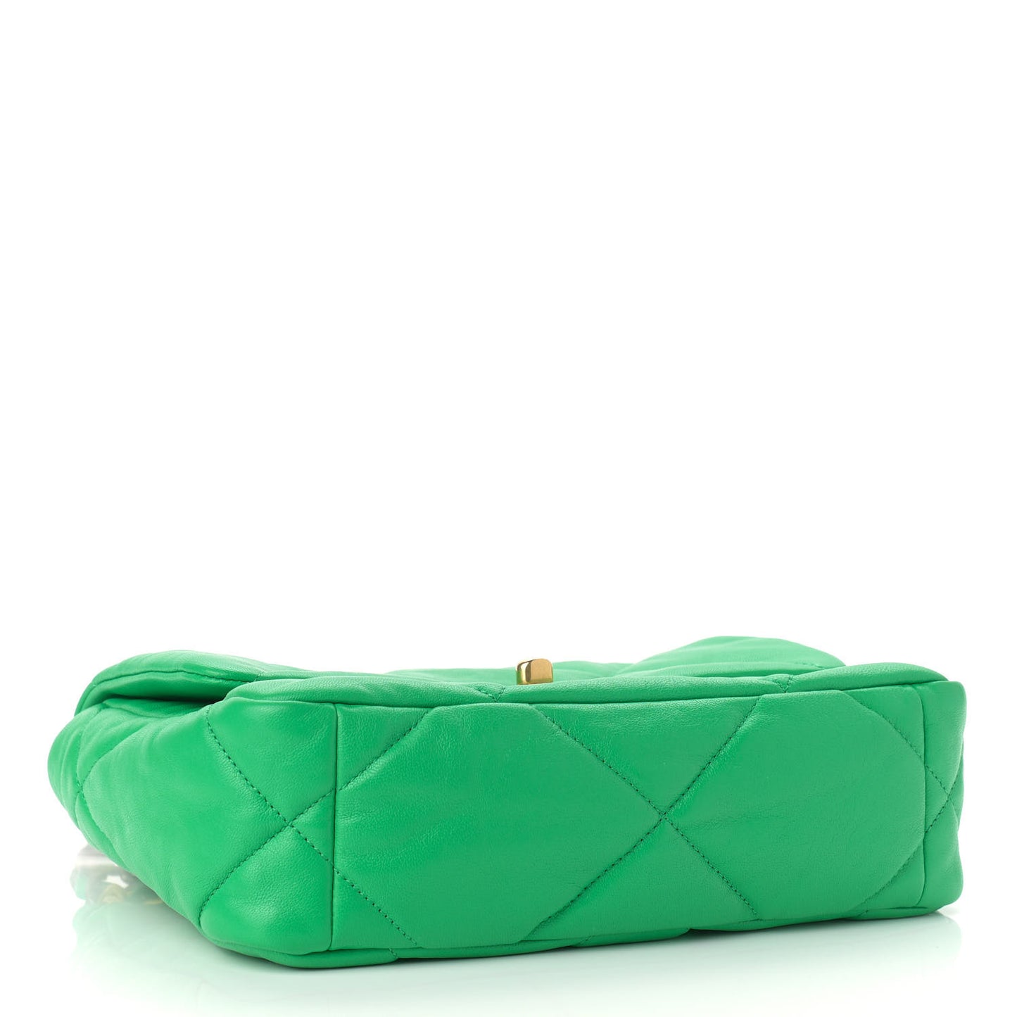 Lambskin Quilted Medium Chanel 19 Flap Green