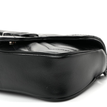 Gucci Calfskin Matelasse Monochrome GG Marmont Chain Belt Bag Black 10 of 10