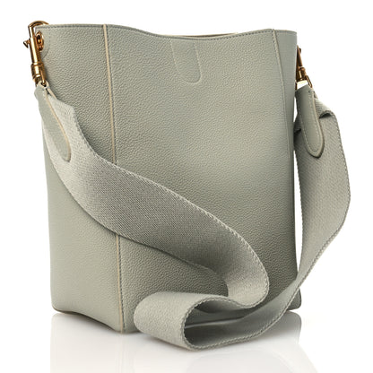 Celine Soft Grained Calfskin Small Sangle Bucket Bag Grey 2 of 12