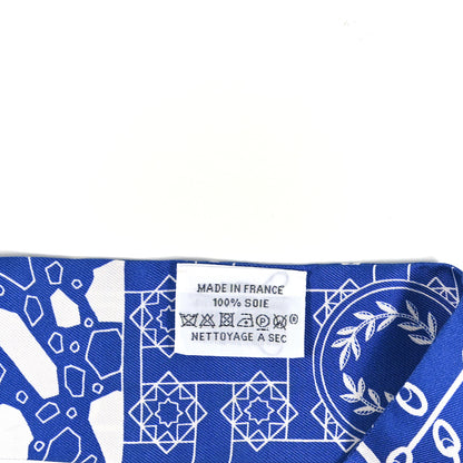 Hermes Silk La Danse Des Amazone Twilly Bleu Moyen White 3 of 4