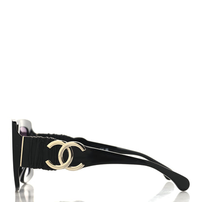 Chanel Acetate Calfskin Square Sunglasses 5474-Q-A Black 3 of 7