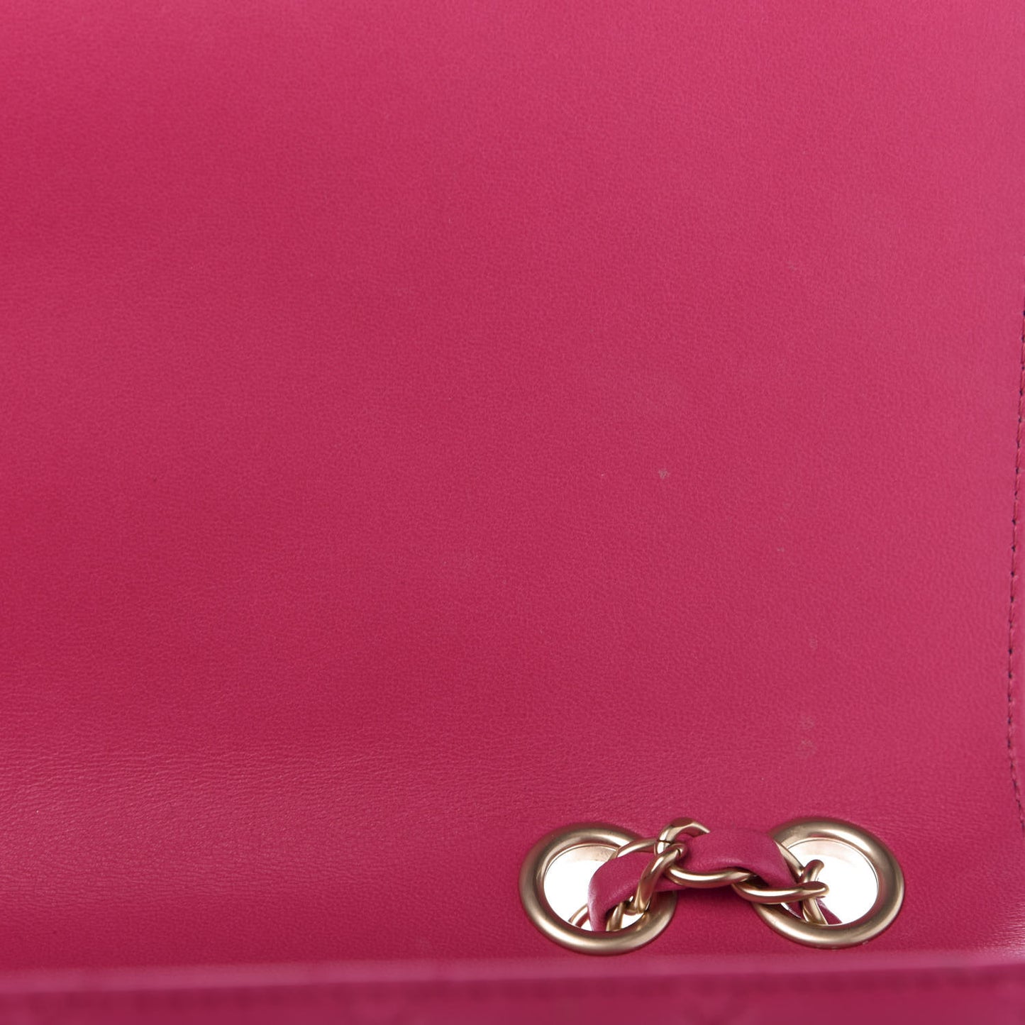 Lambskin Quilted Jumbo Mademoiselle Chic Flap Fuchsia