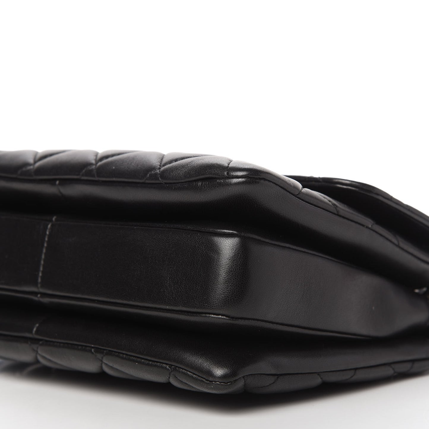 Lambskin Quilted Small Trendy CC Dual Handle Flap Bag Black