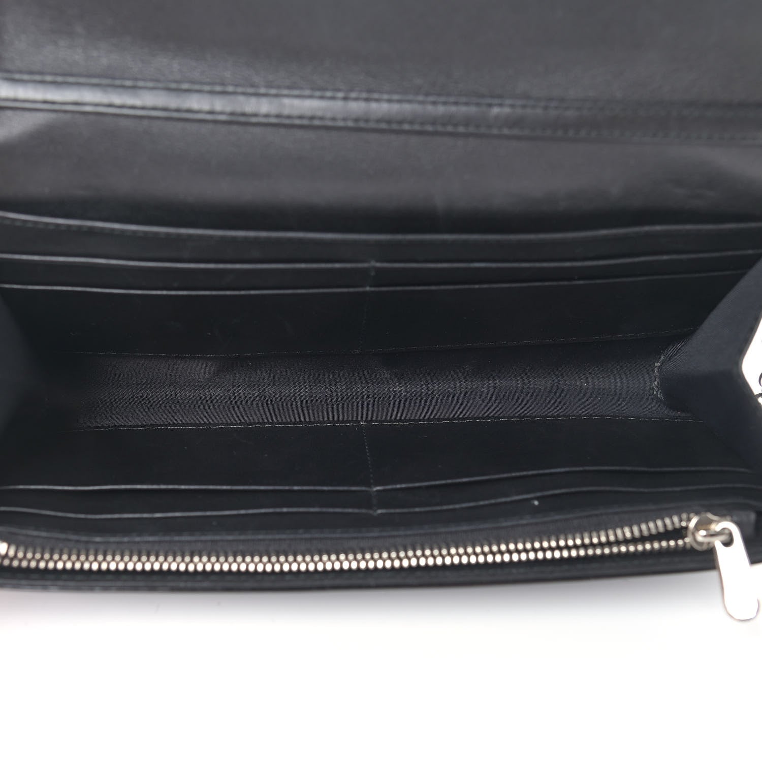 Christian Dior Patent Cannage Lady Dior Rendezvous Wallet On Chain Black 5 of 13