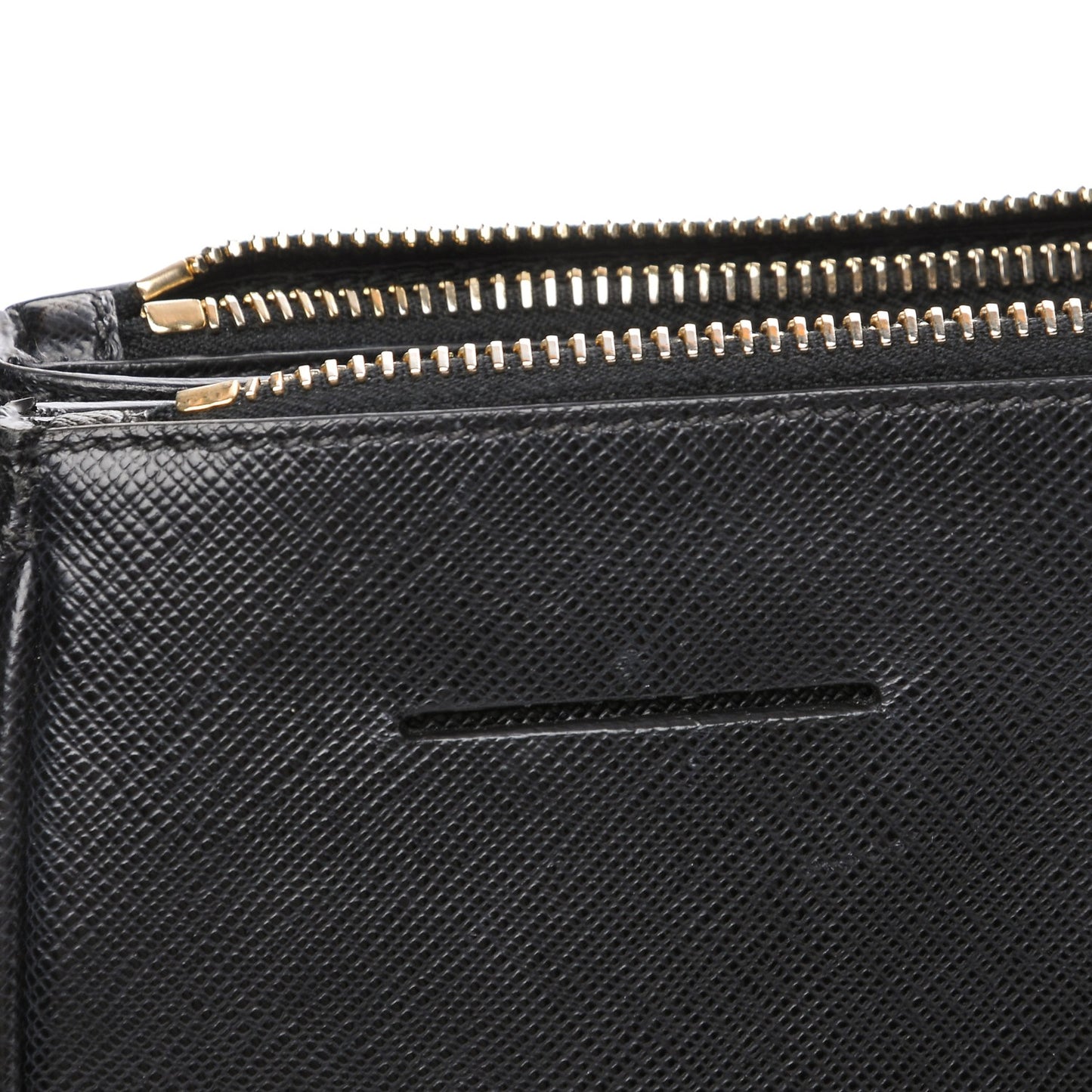 Saffiano Lux Extra Large Galleria Double Zip Tote Black