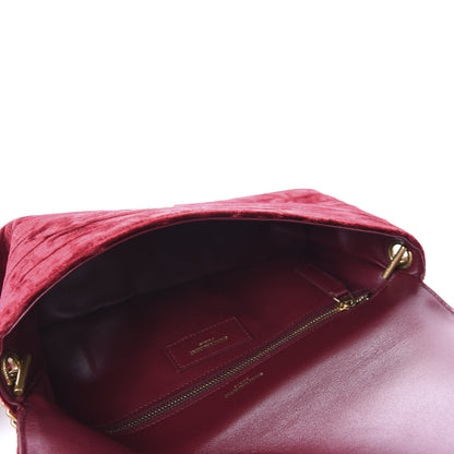 Saint Laurent Velvet Monogram Tassel Kate 99 Red 6 of 11