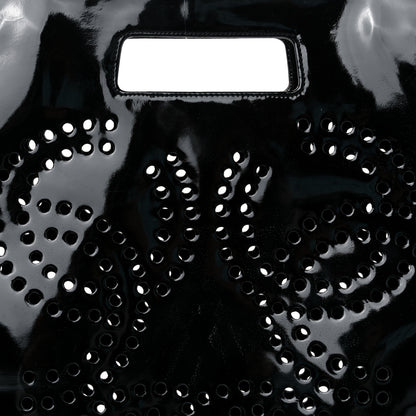 Chanel Patent Perforated CC Handle Bag Black 9 of 15