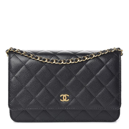Chanel Caviar Quilted Wallet On Chain WOC Black 1 of 15