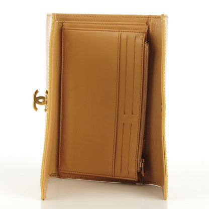 Chanel Grained Calfskin CC Flap Wallet Beige 5 of 8
