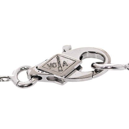 Van Cleef & Arpels 18K White Gold Diamond Sweet Alhambra Bracelet 6 of 8