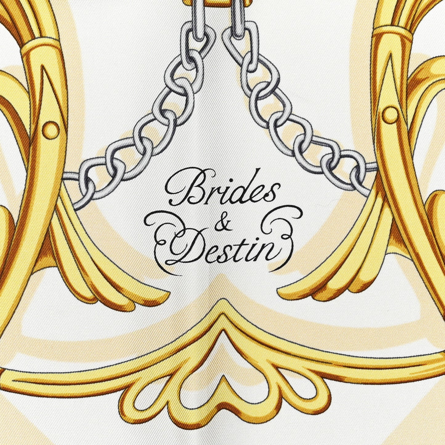 Silk Brides Et Destin Scarf 90 White Marine Multicolor