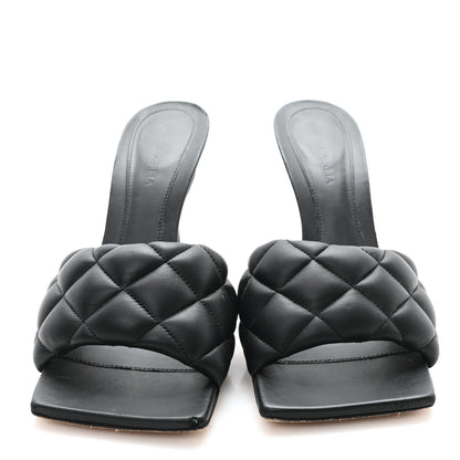 Bottega Veneta Nappa Matelasse Padded Mule Sandals 39.5 Black 3 of 8