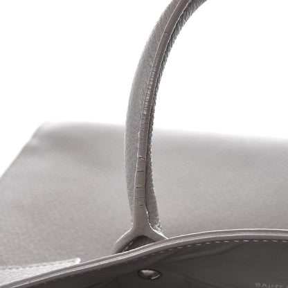 Saint Laurent Grained Calfskin Topstich Baby Sac De Jour Grey 13 of 15