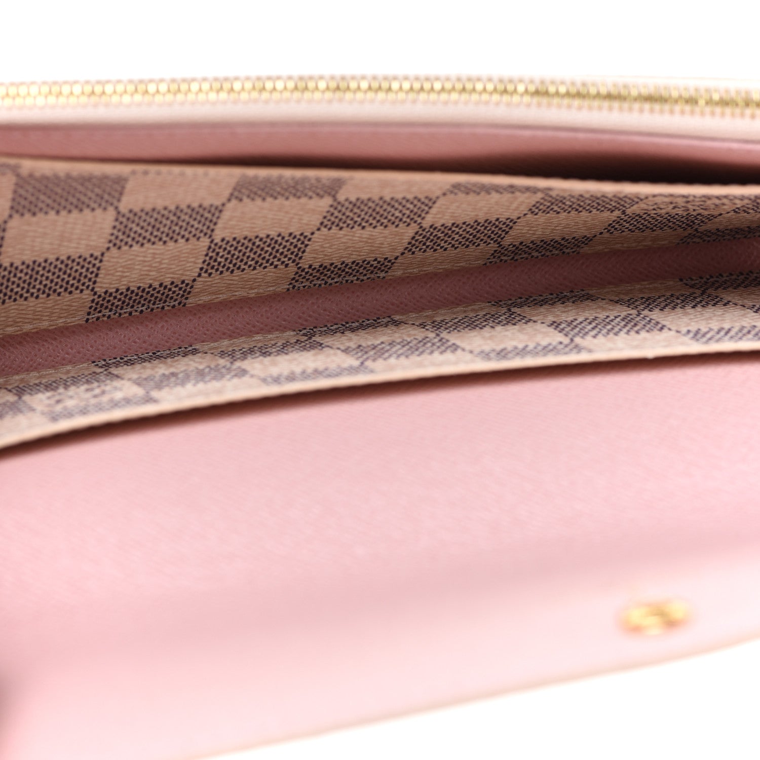 Louis Vuitton Damier Azur Emilie Wallet Rose Ballerine 5 of 7