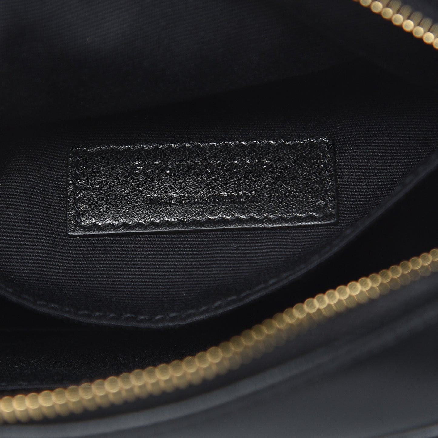 Calfskin Matelasse Monogram Lou Belt Bag Black
